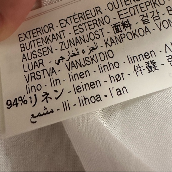 NWT ZARA LINEN BLEND DRESS ZW COLLECTION - Ecru - Picture 13 of 16